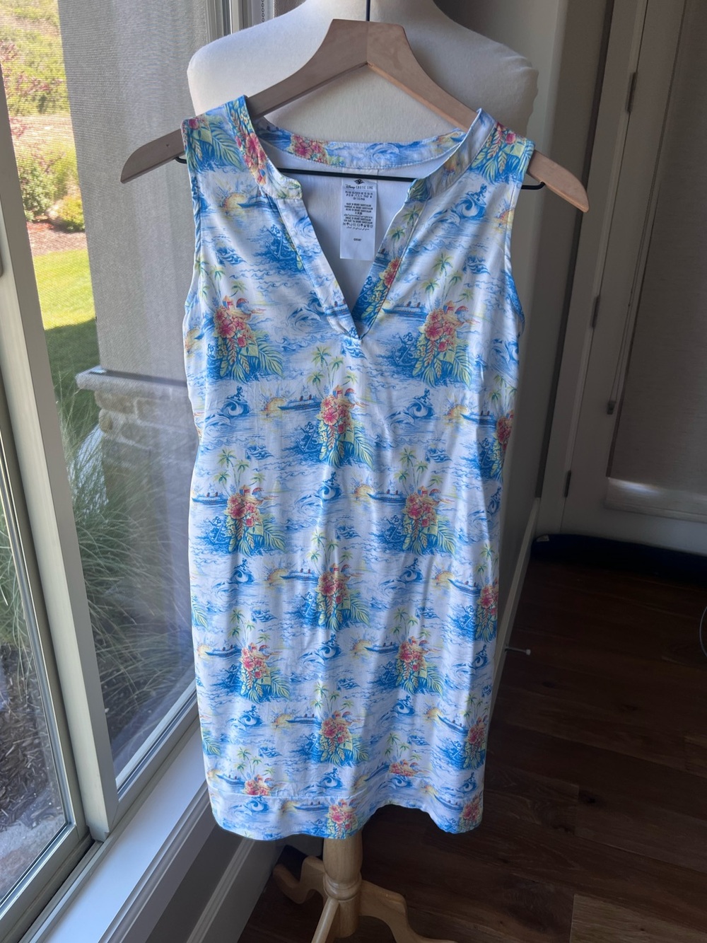 Disney Cruise Line Castaway Cay Tropical Print Dress XS